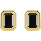 Emerald Solitaire Earrings