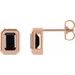 Emerald Solitaire Earrings