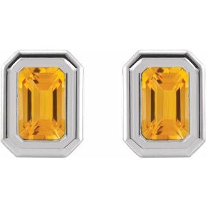 Emerald Solitaire Earrings