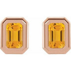 Emerald Solitaire Earrings