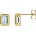 Emerald Solitaire Earrings
