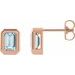 Emerald Solitaire Earrings