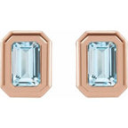 Emerald Solitaire Earrings