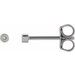 Round Micro Bezel-Set Stud Earrings
