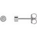 Round Micro Bezel-Set Stud Earrings