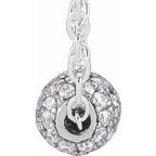 Pavé-Style Ball Necklace or Pendant