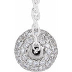 Pavé-Style Ball Necklace or Pendant