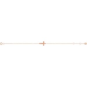 Engravable Cross Bracelet