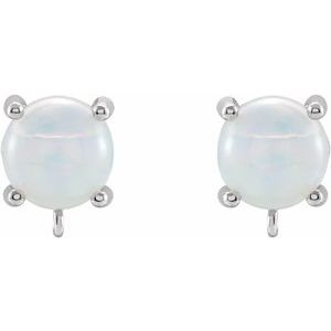 Cabochon Earring Top