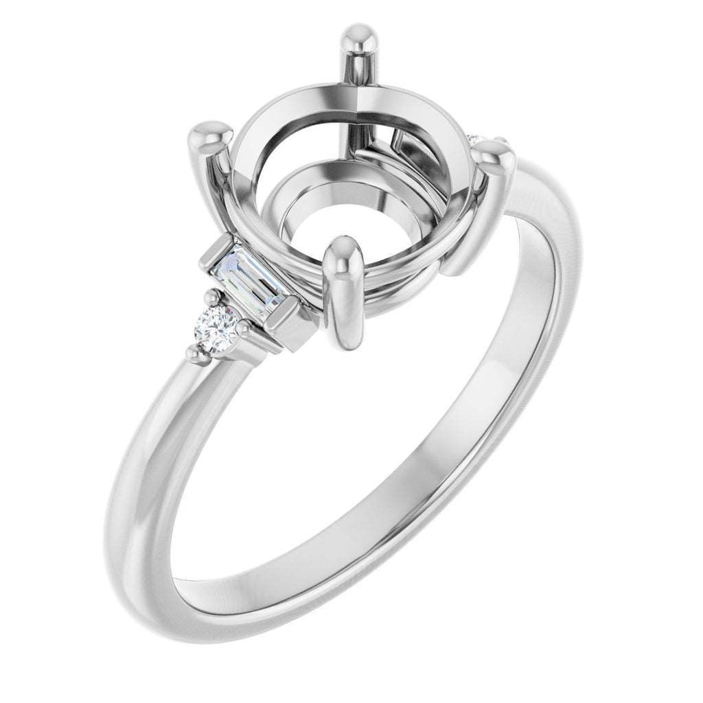 Accented Engagement Ring