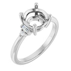 Accented Engagement Ring