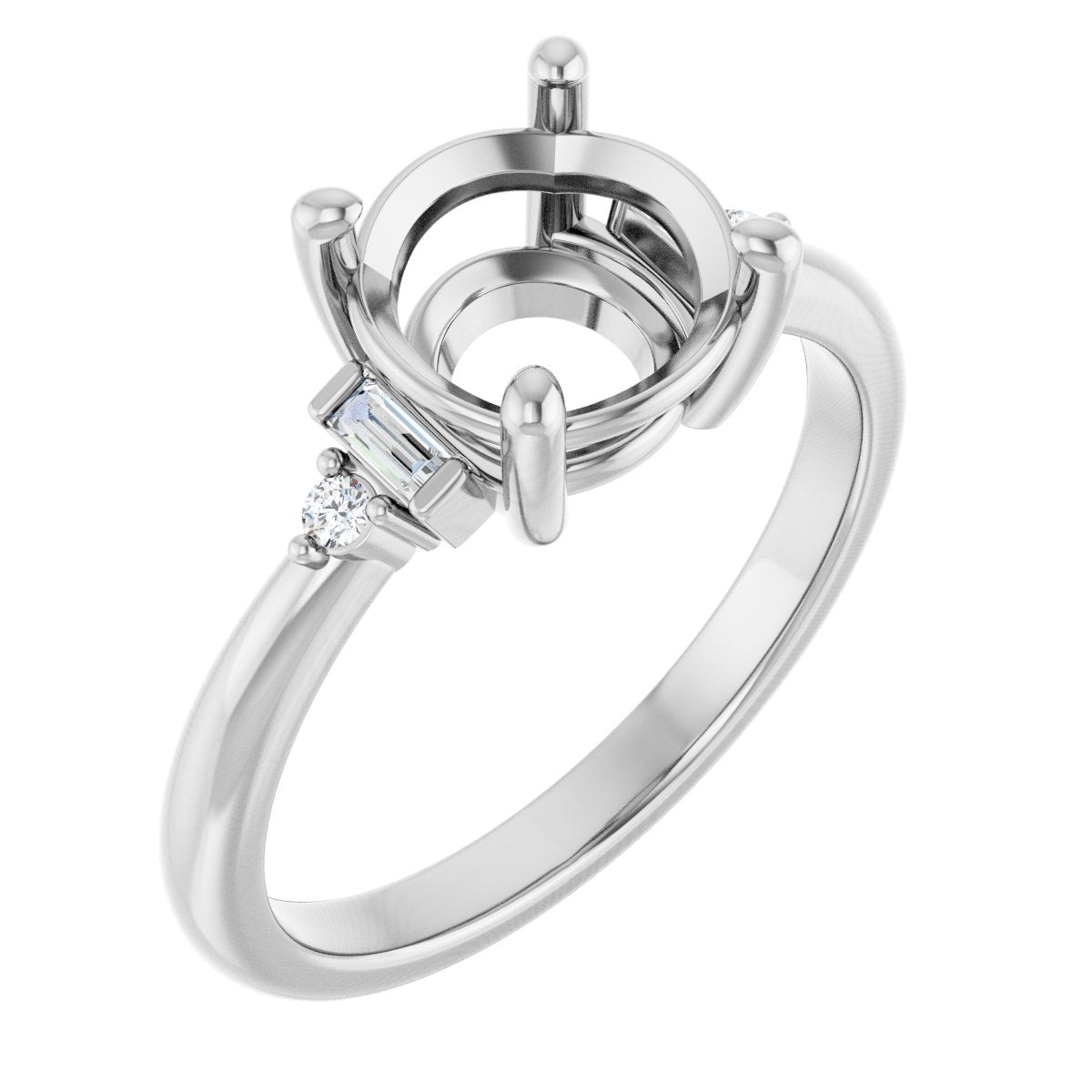 Accented Engagement Ring