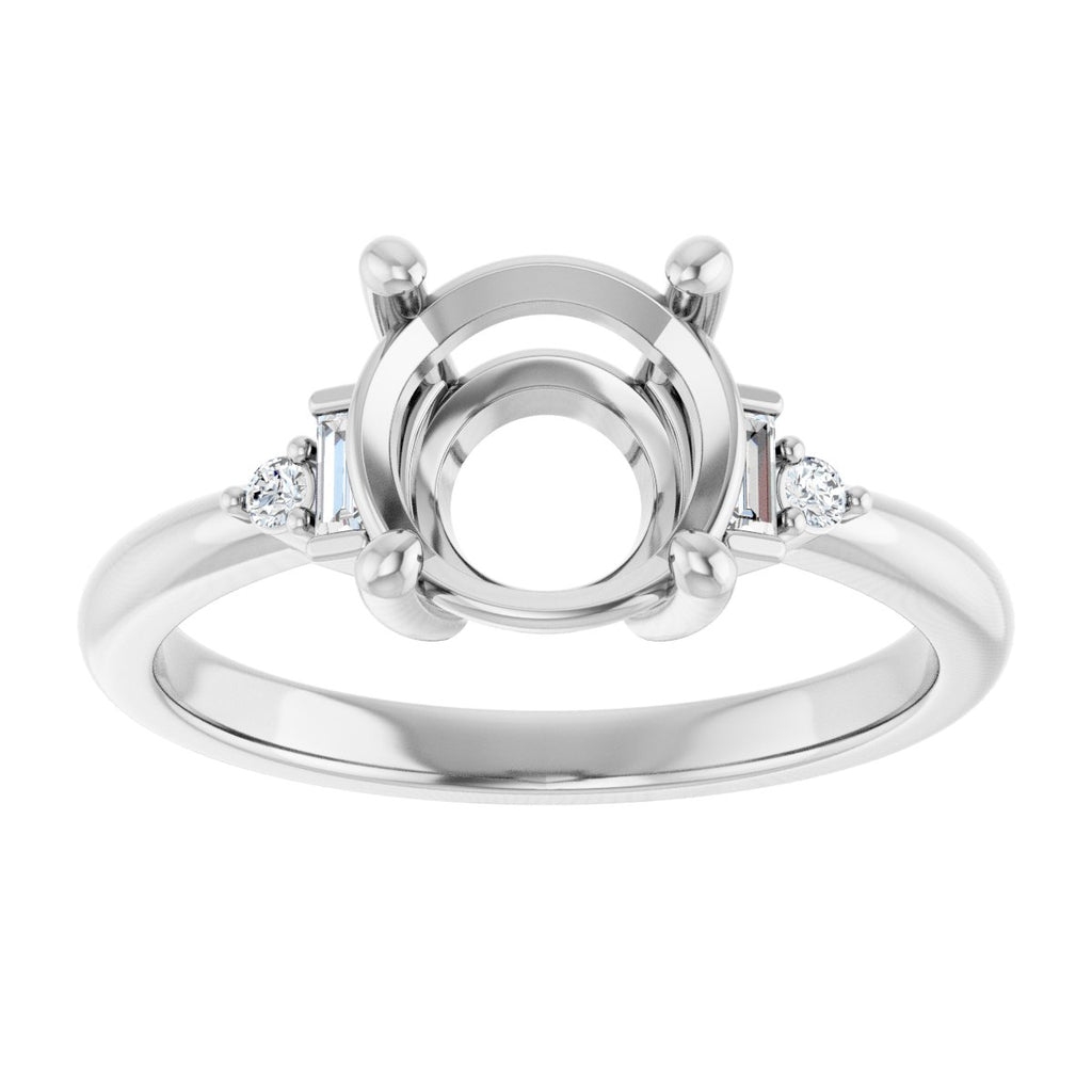 Accented Engagement Ring