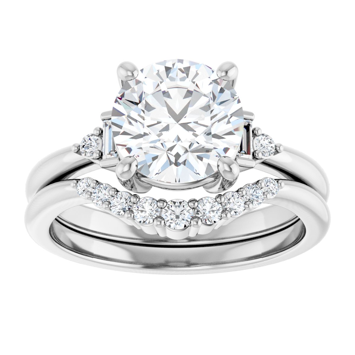 Accented Engagement Ring