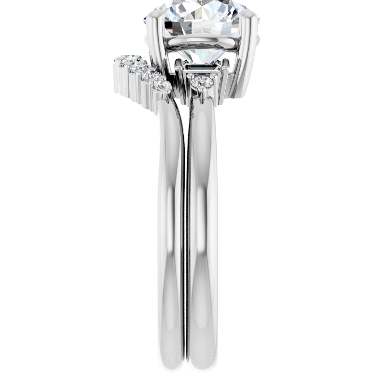 Accented Engagement Ring