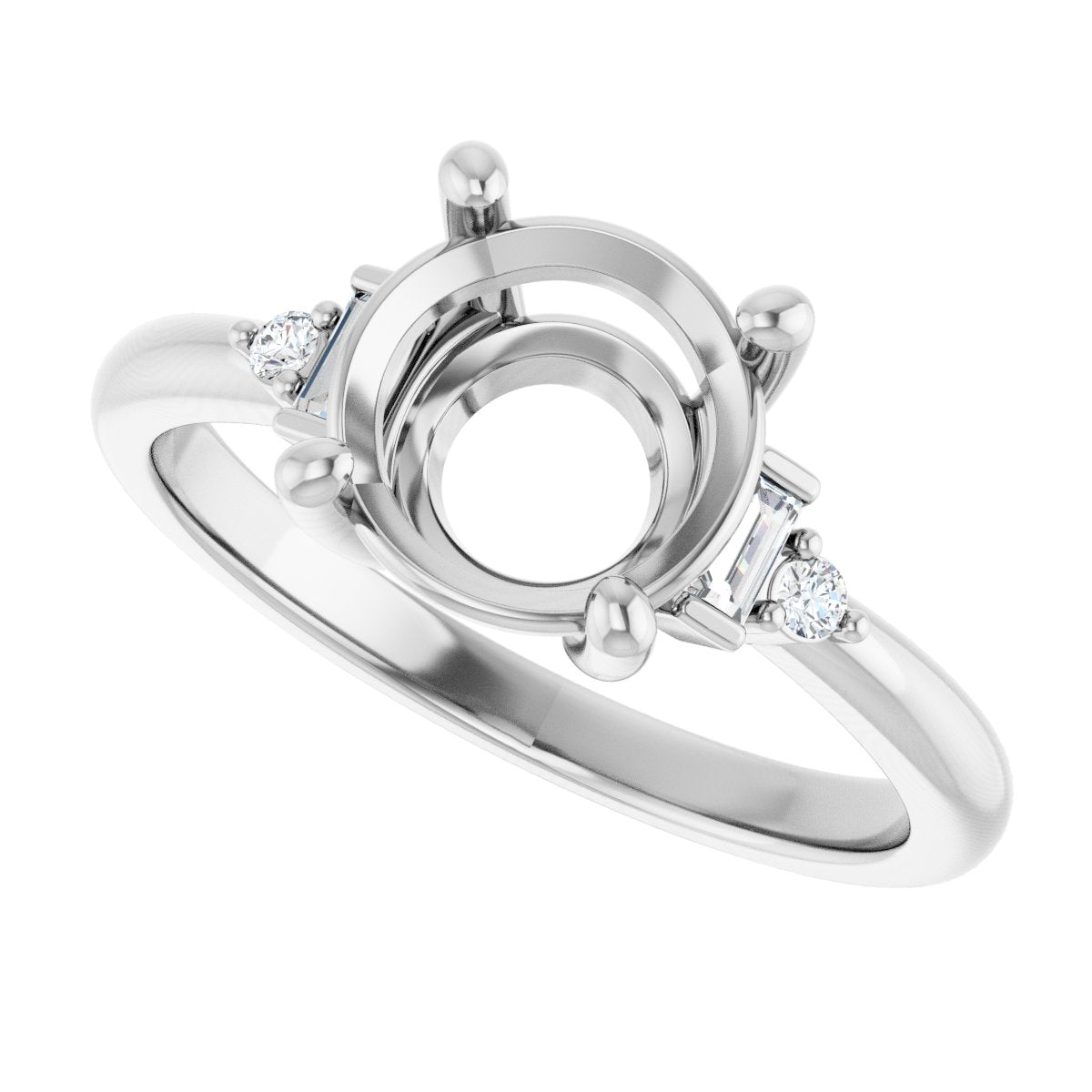 Accented Engagement Ring