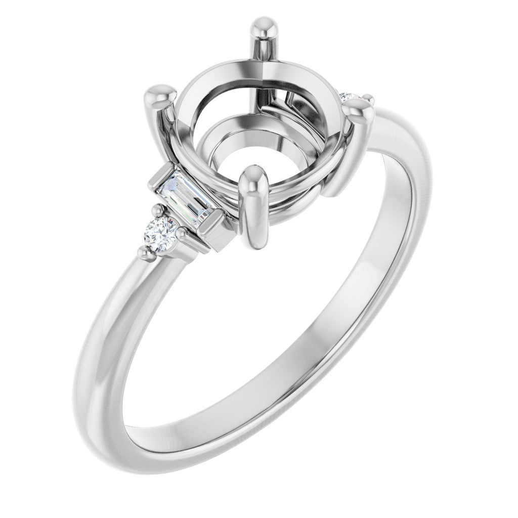 Accented Engagement Ring