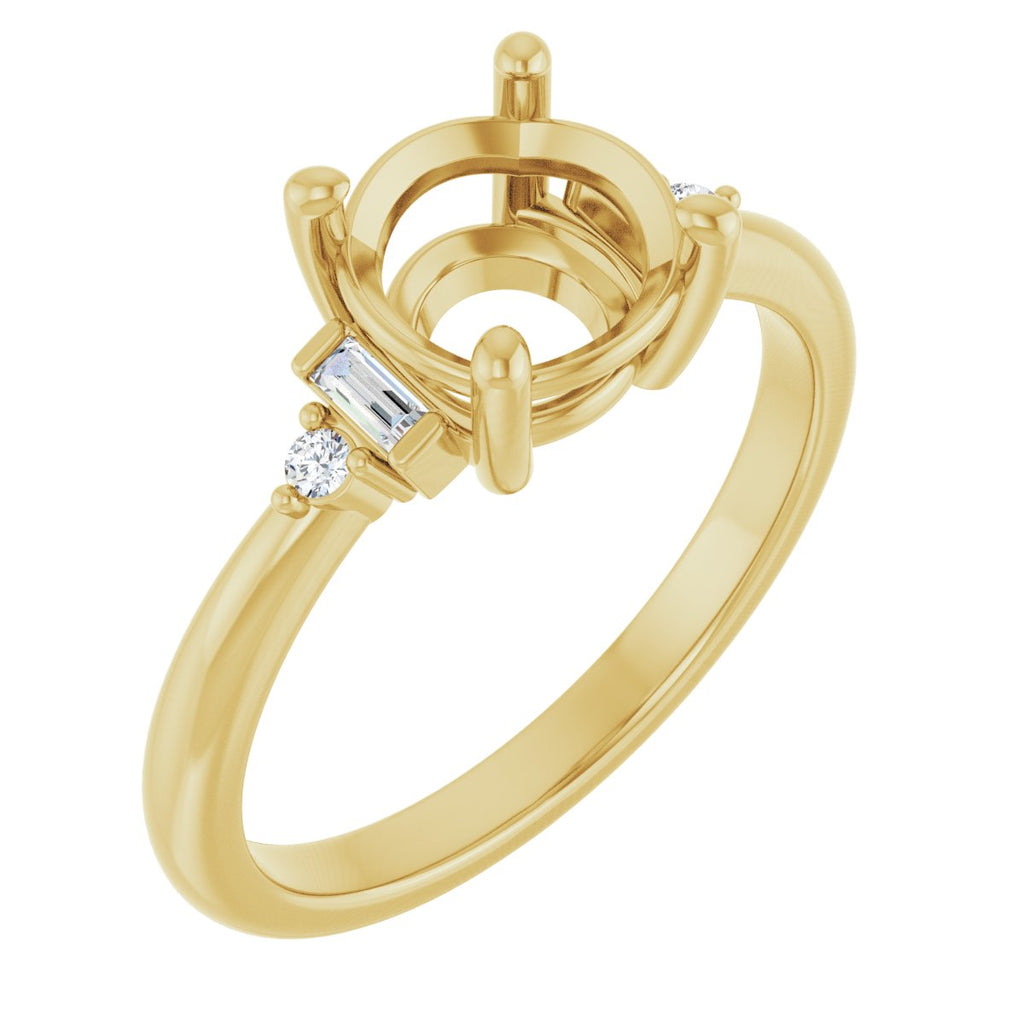 Accented Engagement Ring