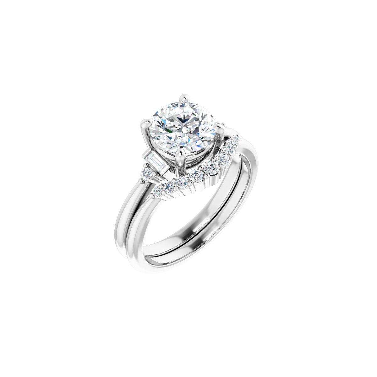 Accented Engagement Ring