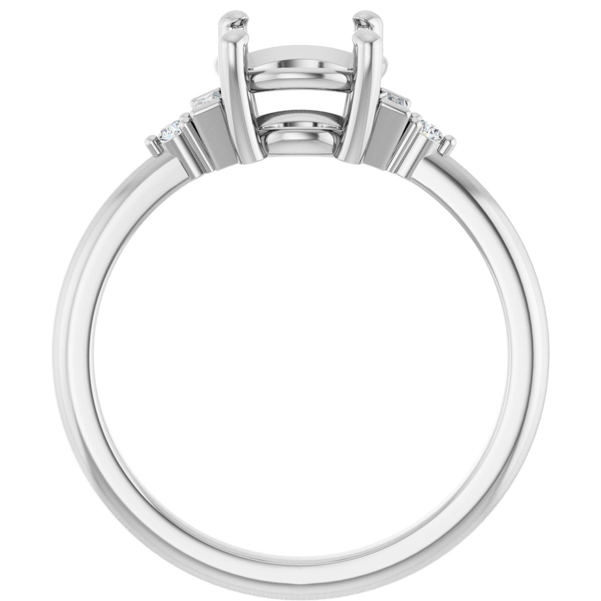 Accented Engagement Ring