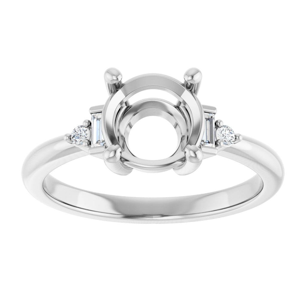 Accented Engagement Ring