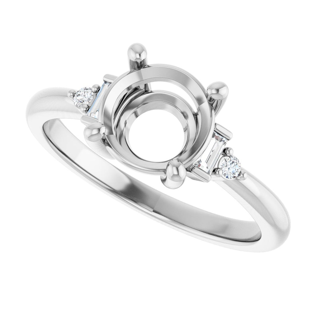 Accented Engagement Ring