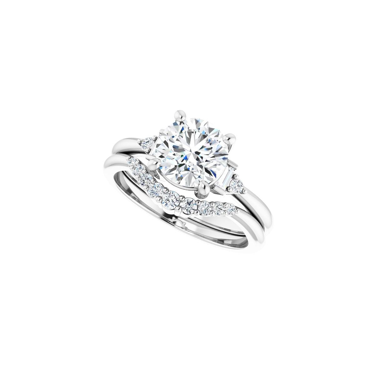 Accented Engagement Ring