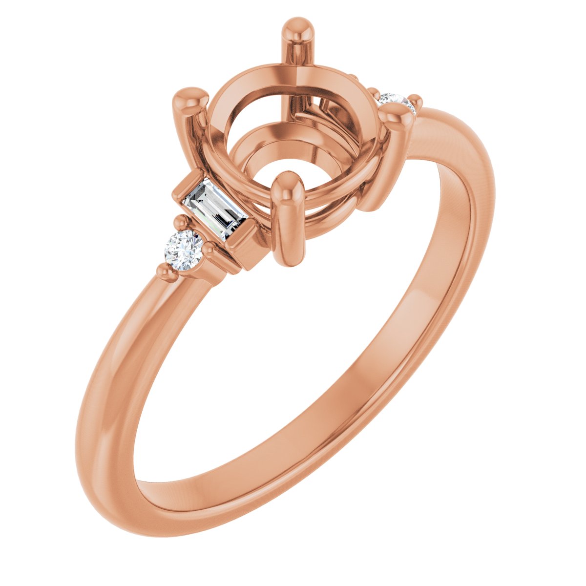 Accented Engagement Ring