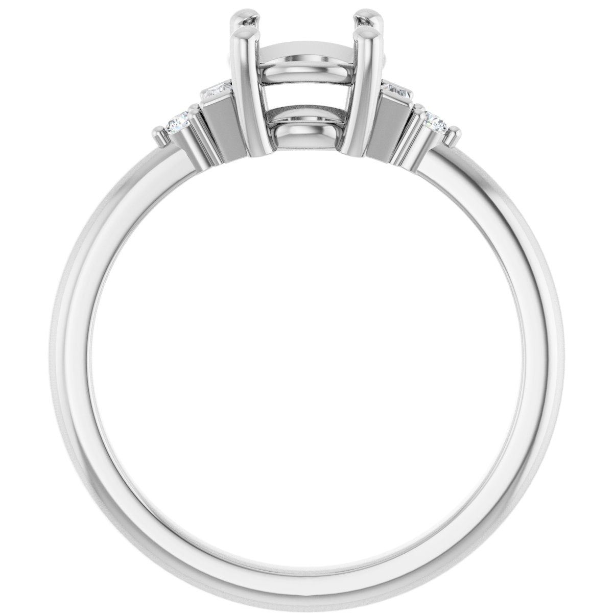 Accented Engagement Ring