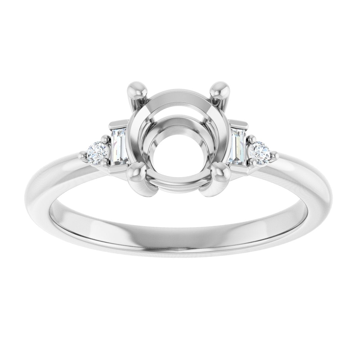 Accented Engagement Ring