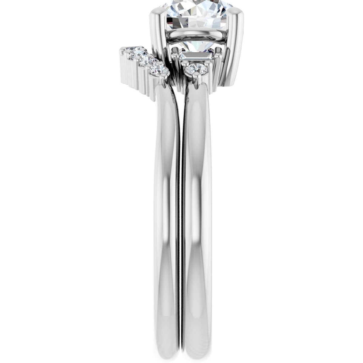 Accented Engagement Ring