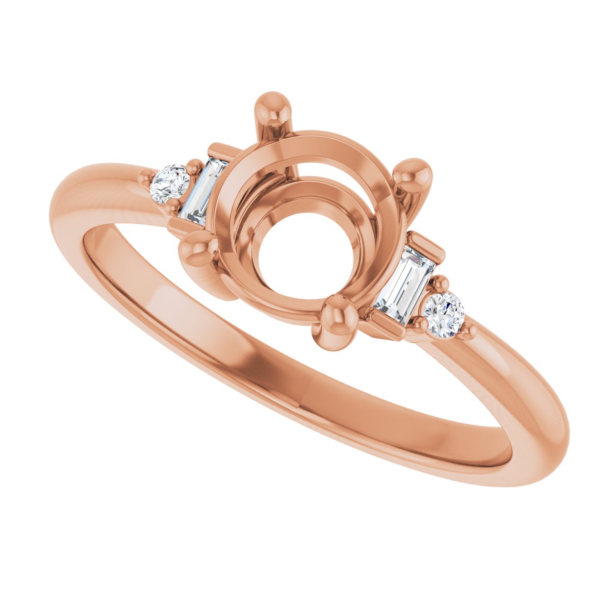 Accented Engagement Ring