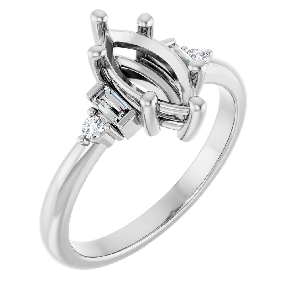 Accented Engagement Ring