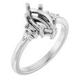 Accented Engagement Ring