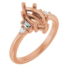 Accented Engagement Ring