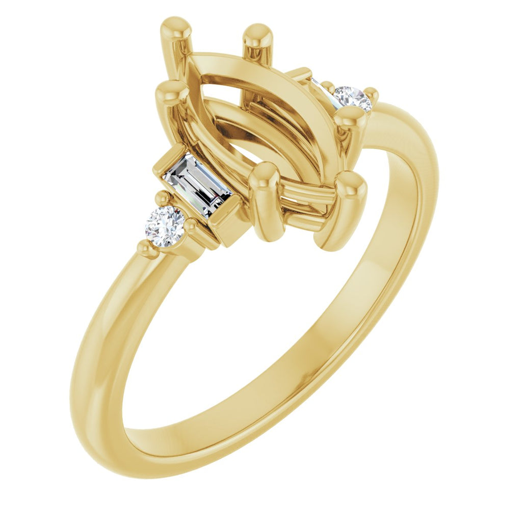 Accented Engagement Ring