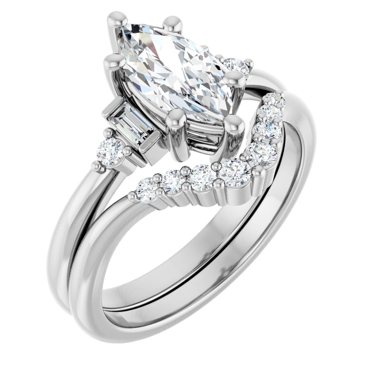 Accented Engagement Ring