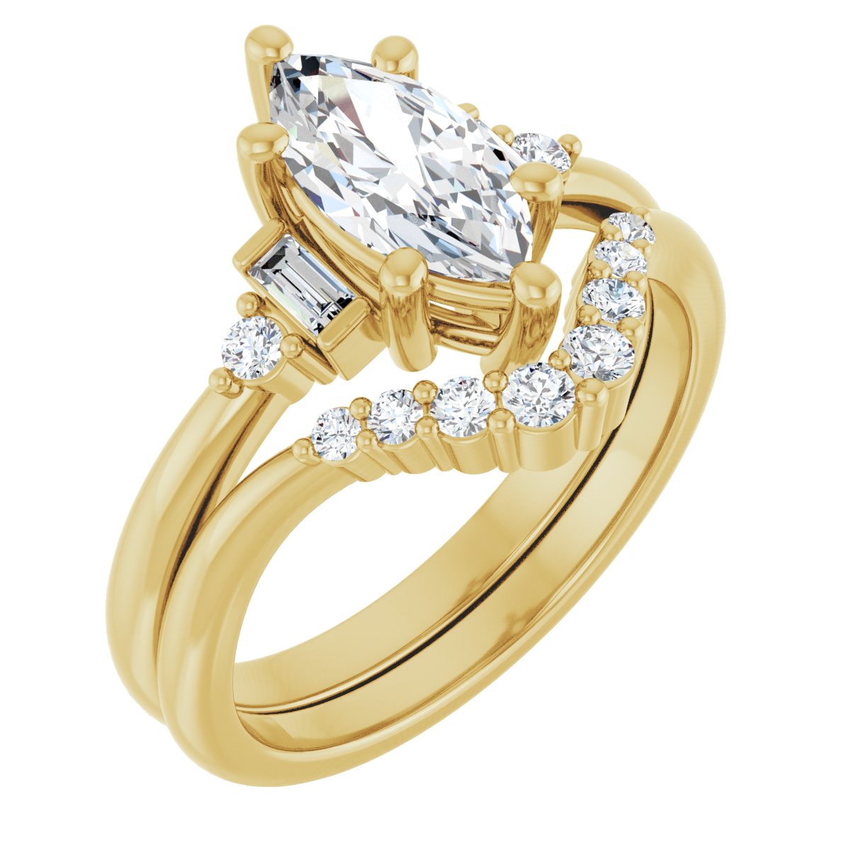 Accented Engagement Ring