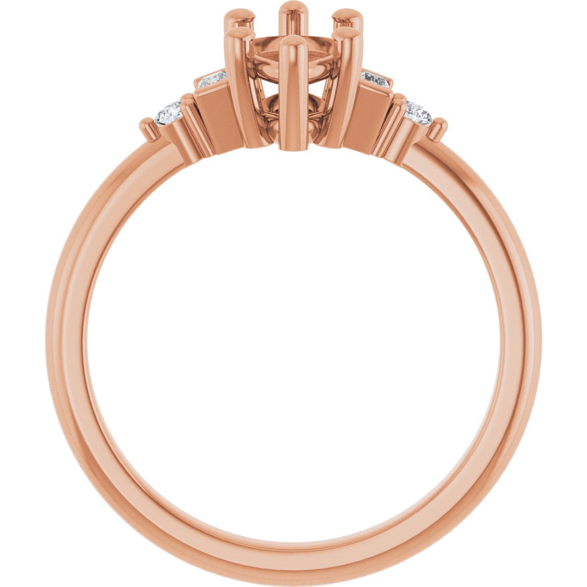 Accented Engagement Ring