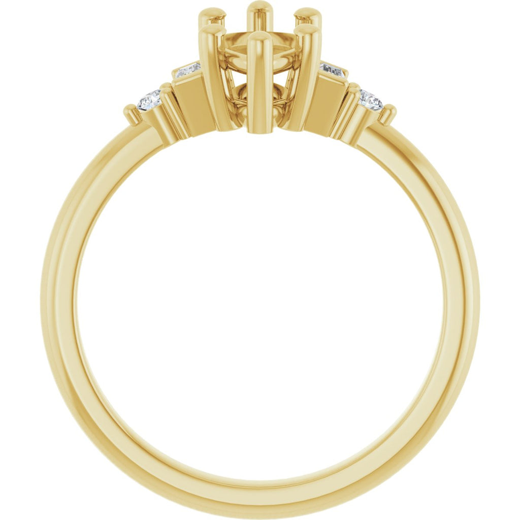 Accented Engagement Ring