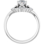 Accented Engagement Ring