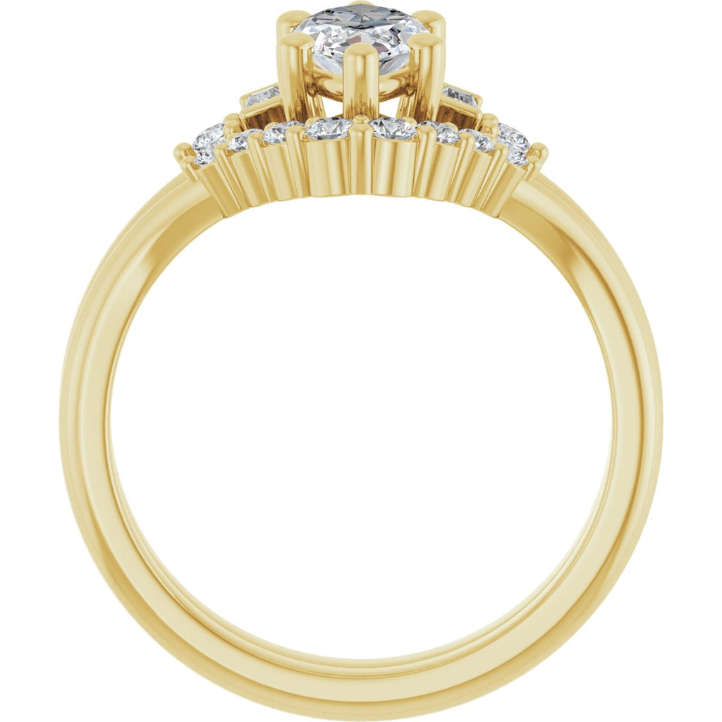 Accented Engagement Ring
