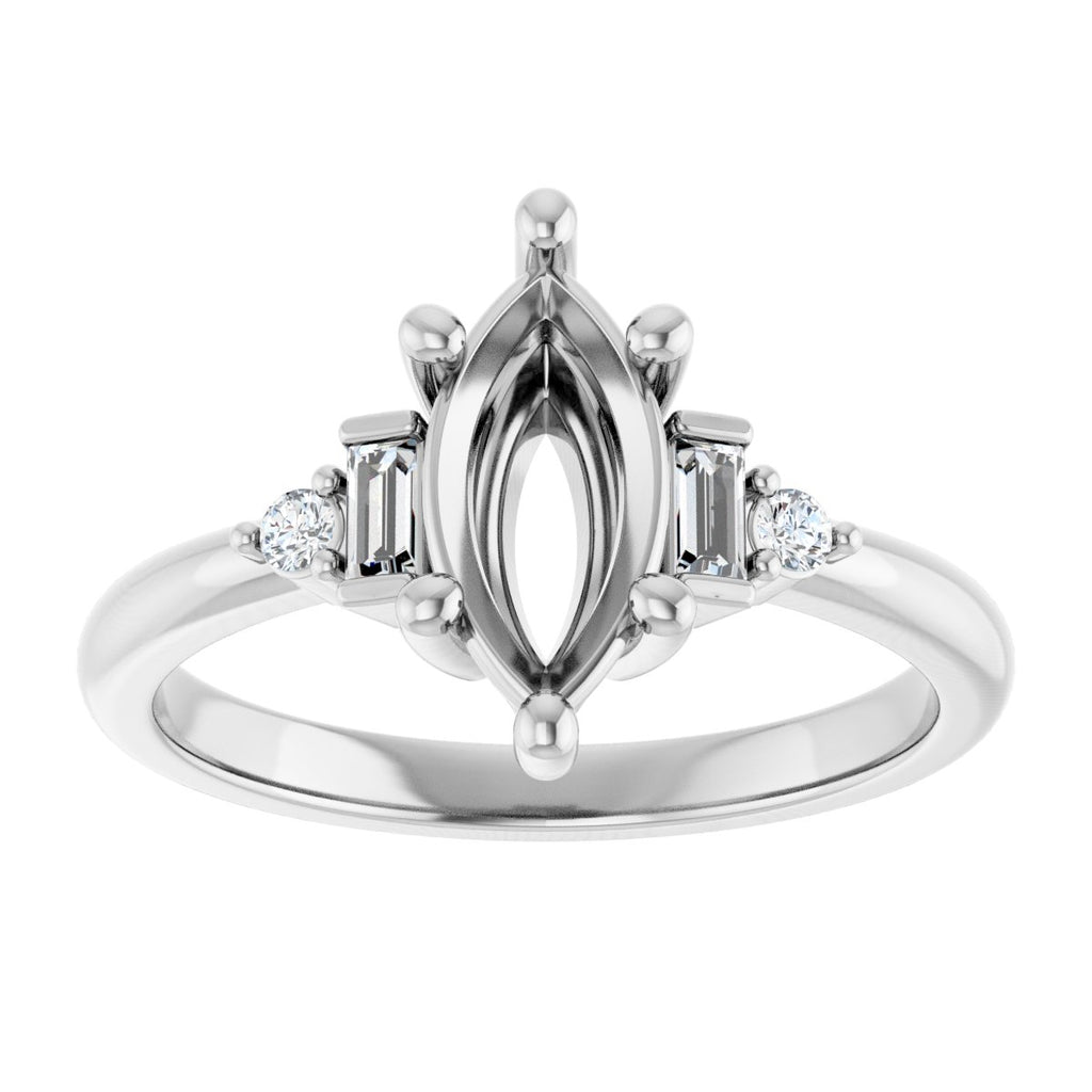 Accented Engagement Ring
