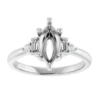 Accented Engagement Ring