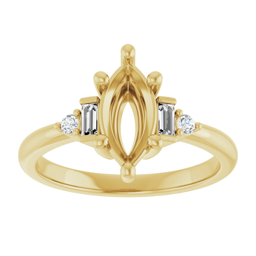 Accented Engagement Ring