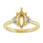 Accented Engagement Ring