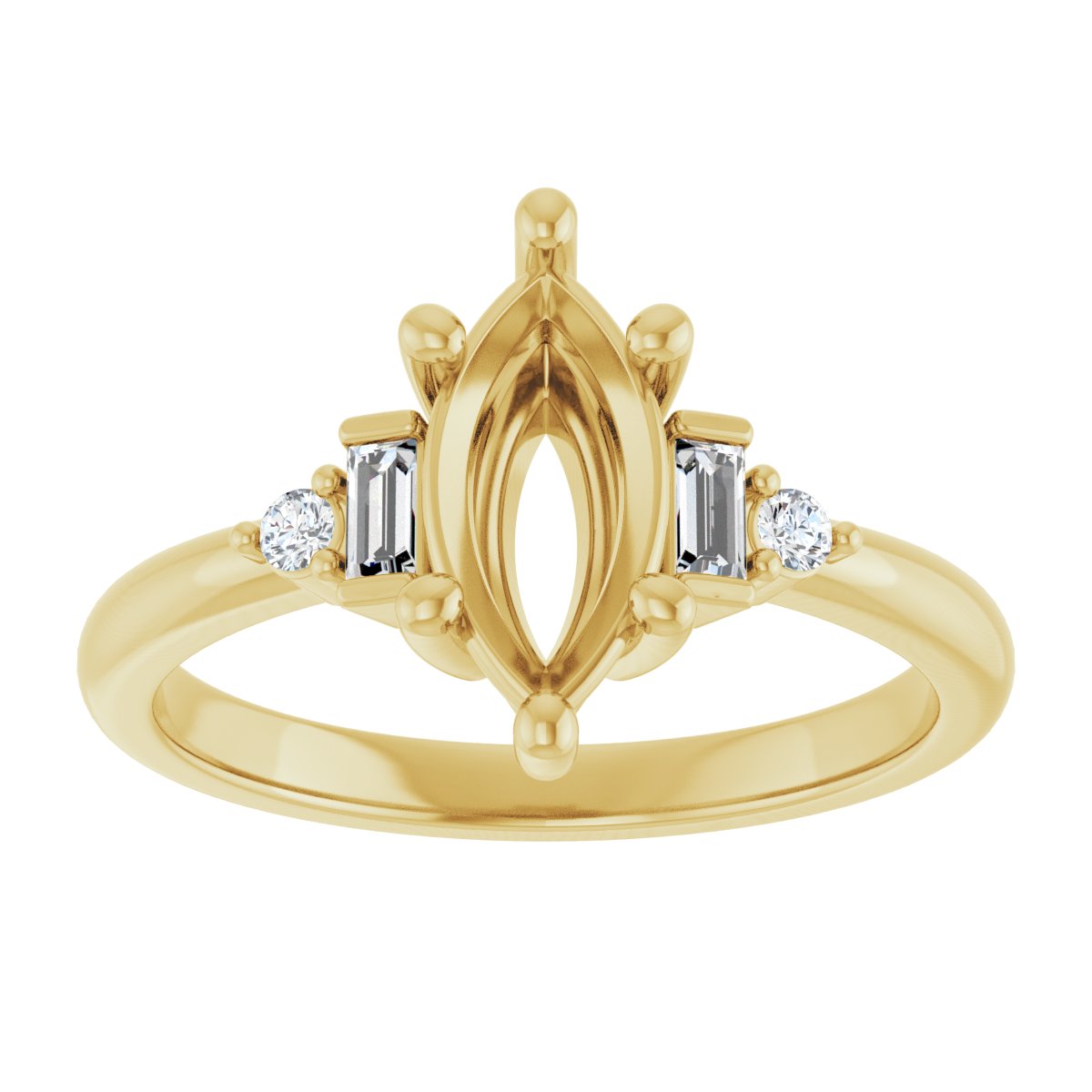 Accented Engagement Ring