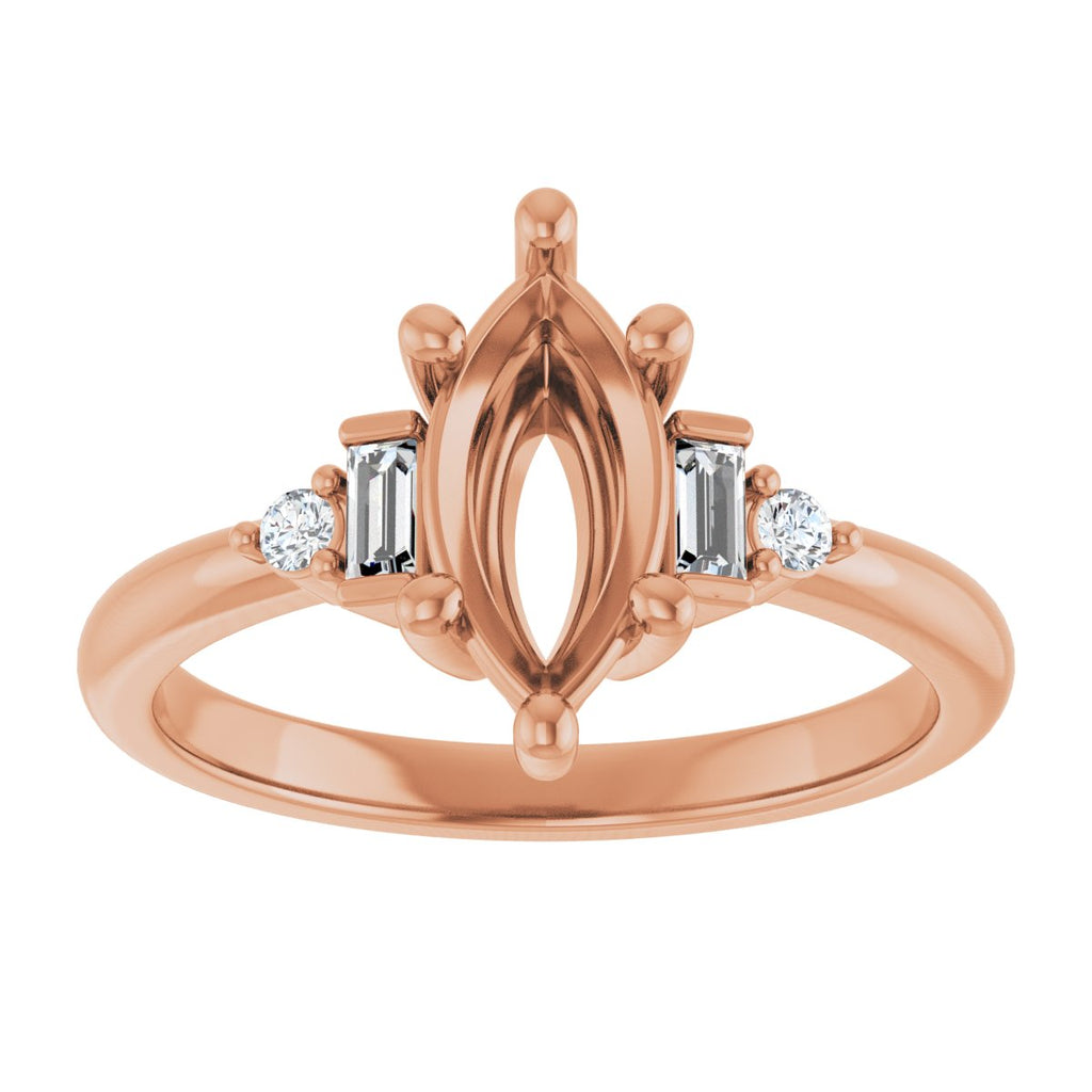 Accented Engagement Ring