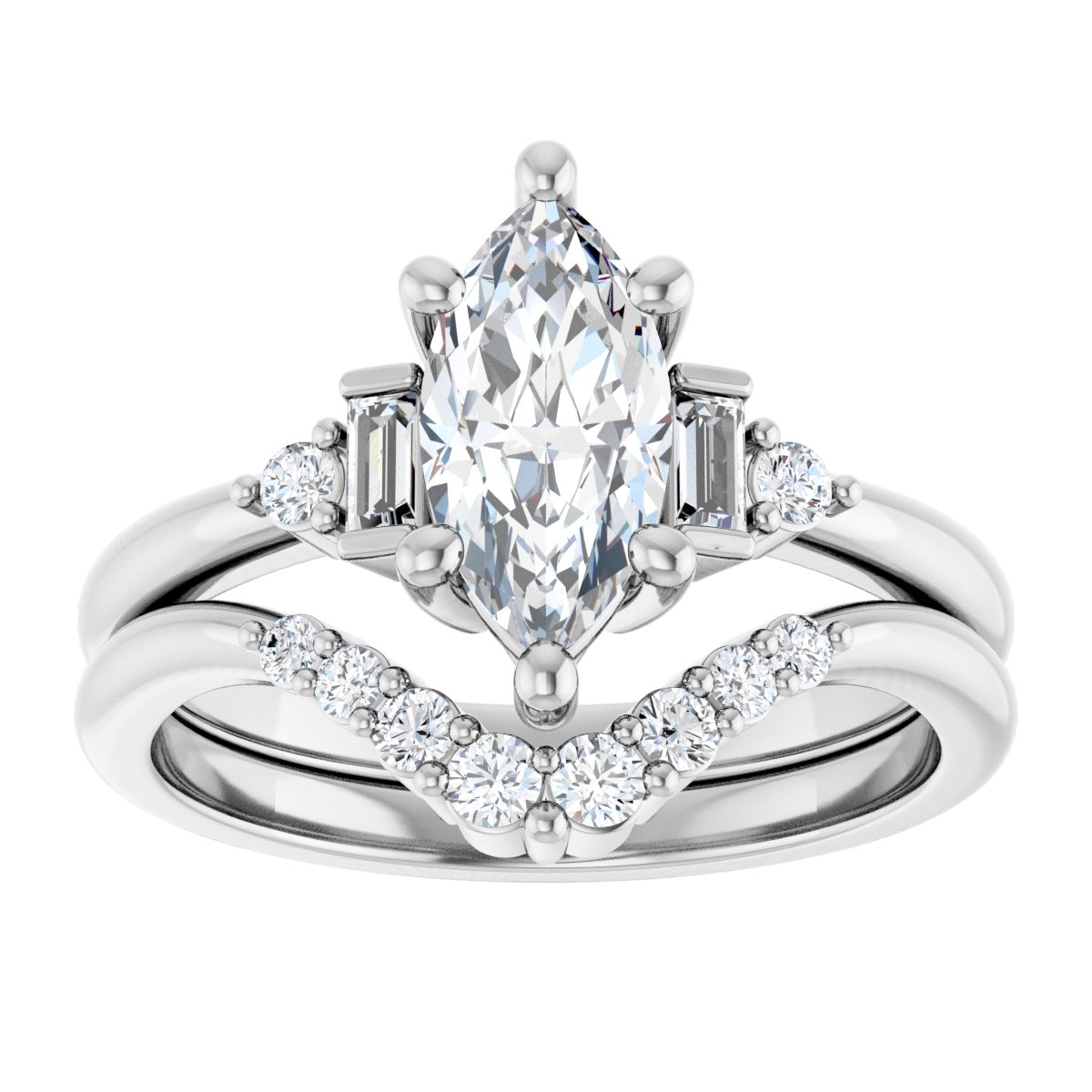 Accented Engagement Ring