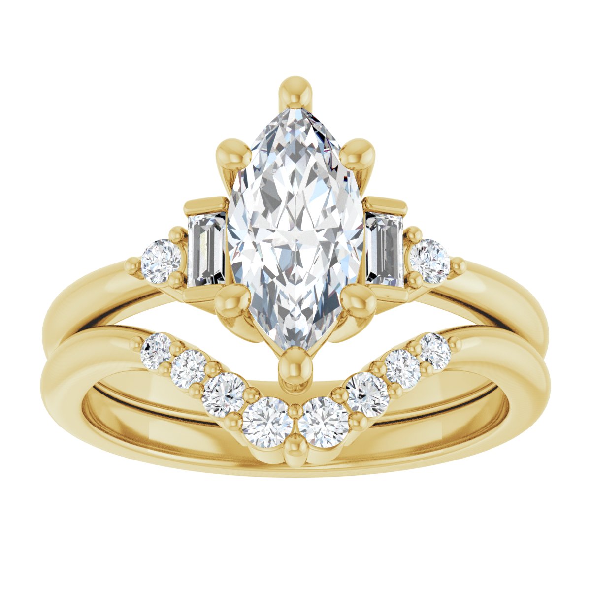 Accented Engagement Ring